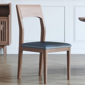 Wooden dining chair with soft cushion