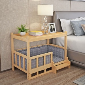 Solid Wood Dog House Pet Cat Bed Indoor Pet House Wooden Bedside Table Pet Supplies Suitable For Golden Retriever, Teddy, Etc