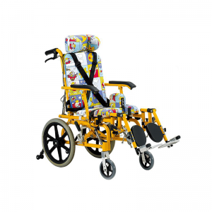 Equips mèdics d'alta qualitat Cadira de rodes reclinable per a paràlisi cerebral d'esquena alta