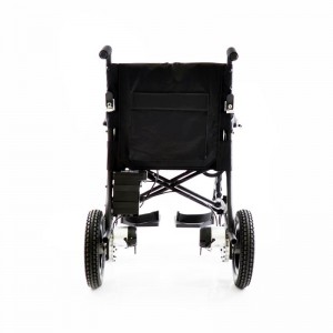 Sedia a rotelle elettrica automatica motorizzata pieghevole per disabili di fascia alta per disabili