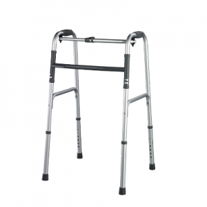 Alumīnija medicīniskais staigātājs invalīdiem, saliekams rullītis