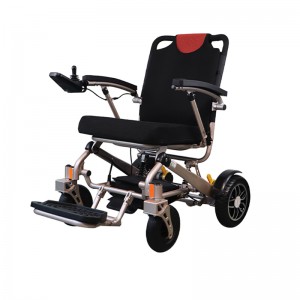 Zložljiv in prenosen transportni električni invalidski voziček z litijevimi baterijami