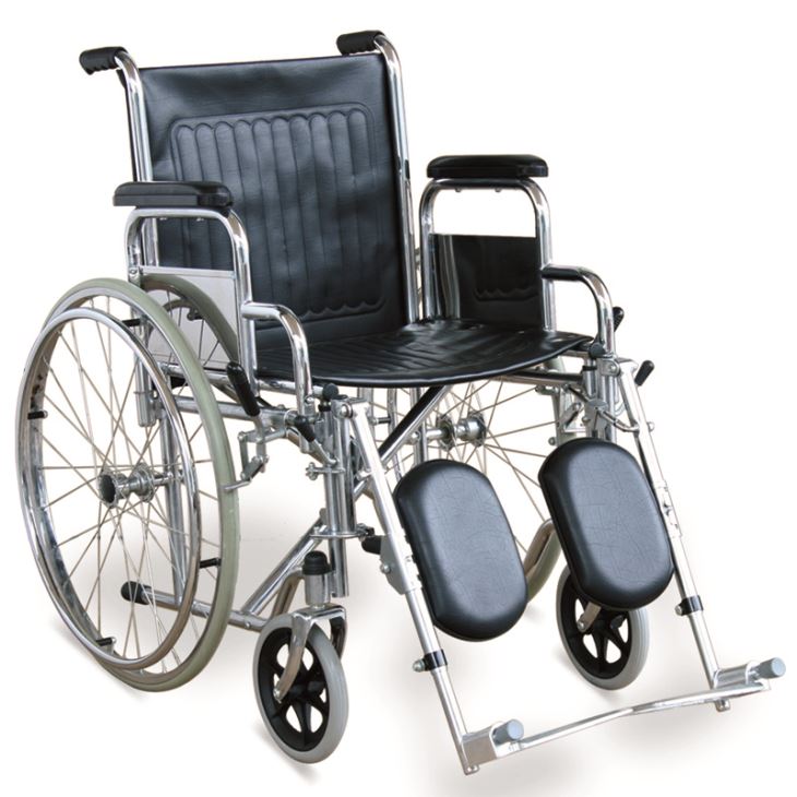 Verhoogde voetsteun rolstoel