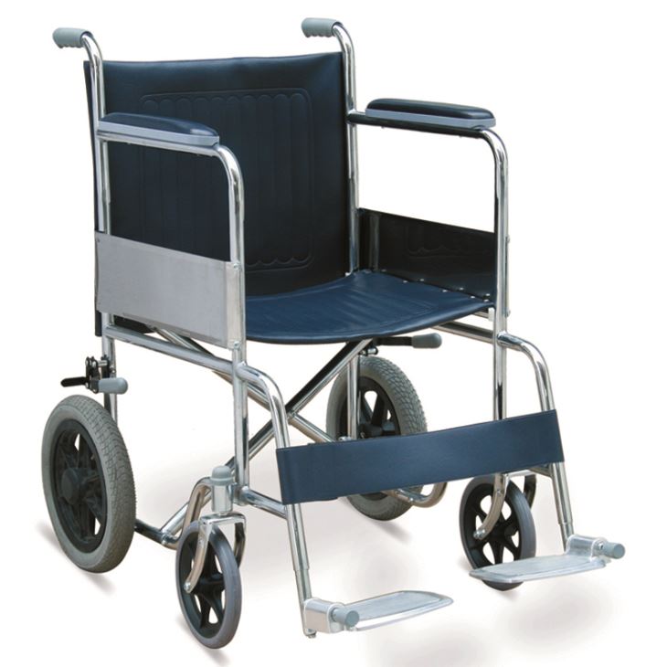 29 mārciņas.Tērauda transportēšanas ratiņkrēsls par pievilcīgu cenu ar 12