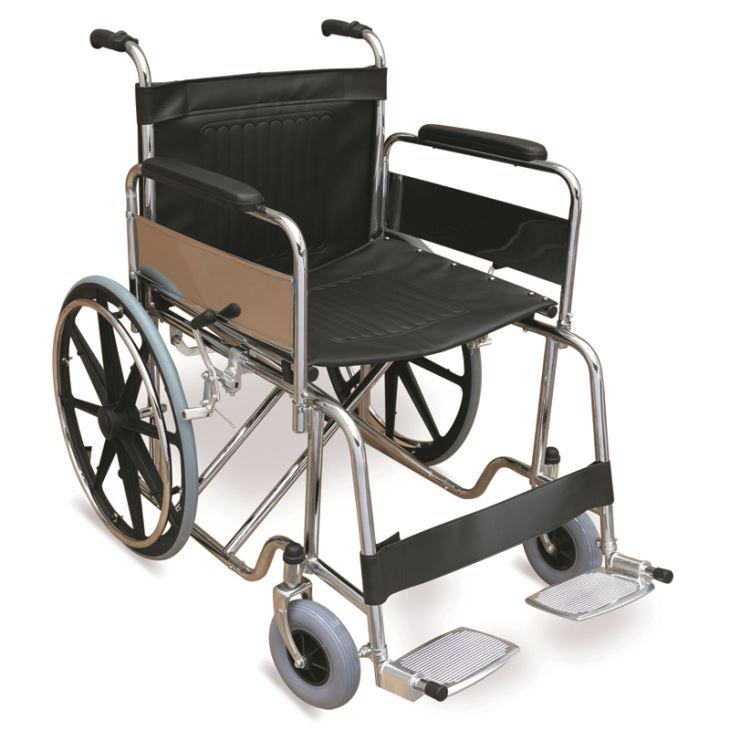중부하 전동 휠체어 듀얼 크로스 버팀대 및 24개의 넓은 시트가 있는 단순형 중부하 휠체어