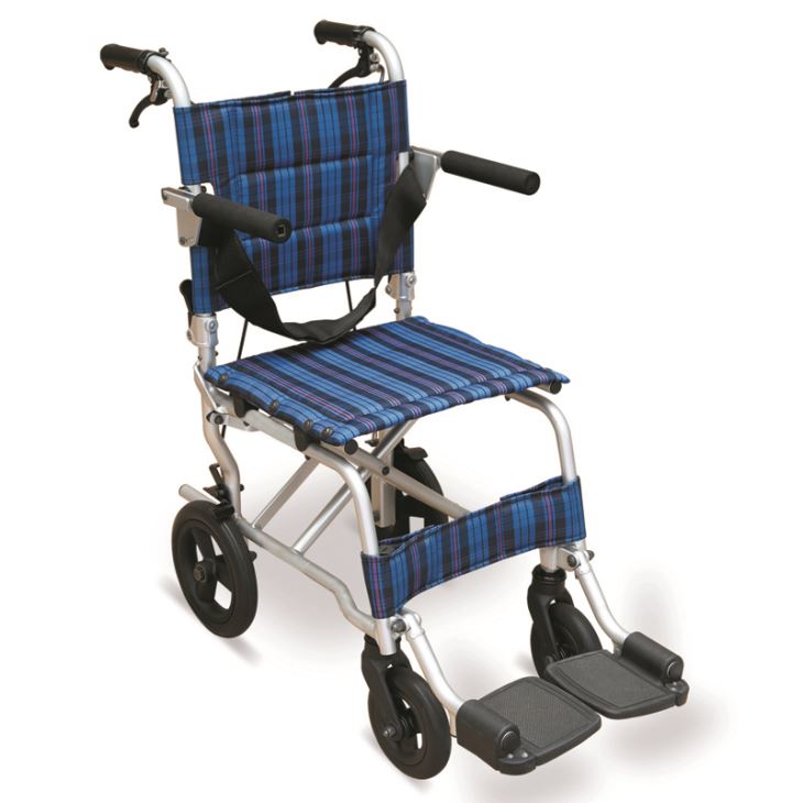 17 lbs.Ultralight Child Transport Wheel chair e nang le Flip Back Armrests, Flip Up Footrests & PU Casters
