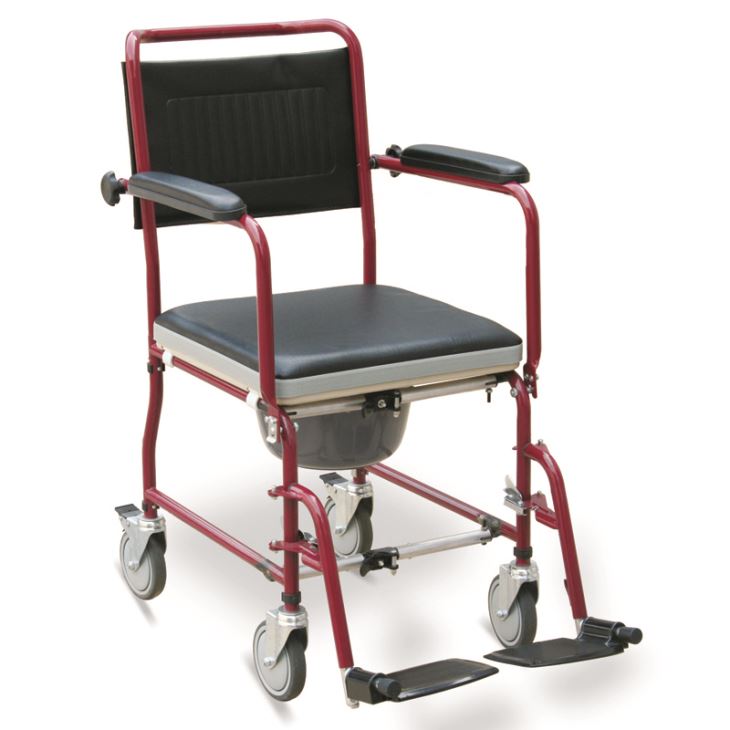 Wheelchair ya Commode yopindika