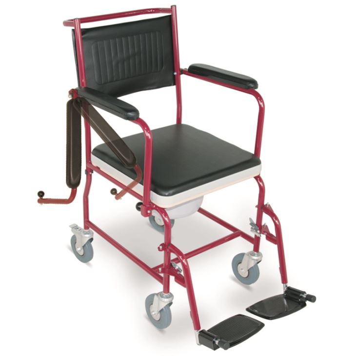 Tērauda kumodes ratiņkrēsls