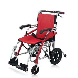 Cadeira de rodas dobrável ultraleve em liga de magnésio