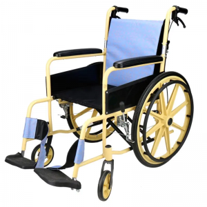 Zložljiv lahek ročni invalidski voziček iz aluminijeve zlitine za invalide