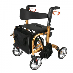 Novo zasnovan transportni invalidski voziček za starejše zložljive zunanje rolatorje