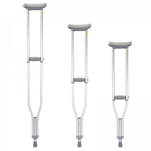 High Qualit Aluminum Alloy Underarm Axillary Crutch Walking Stick