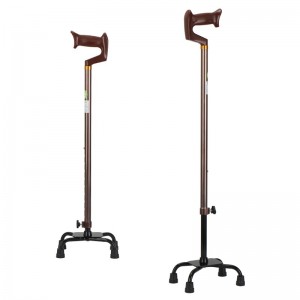 Výškově nastavitelná přenosná vycházková hůl z hliníkové hůlky pro starší osoby