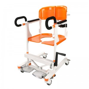 Szpitalny ręczny wózek inwalidzki z podnośnikiem do transportu krzeseł