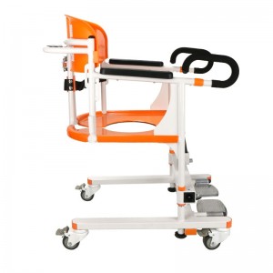 Silla de transferencia con elevador de cómoda para silla de ruedas manual de hospital