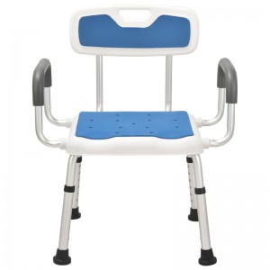 Medicinska oprema Bolnička podesiva stolica za tuširanje za osobe s invaliditetom