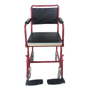 Çıkarılabilir Kolçaklı ve Ayak Dayamalı Komodin Tekerlekli Sandalye