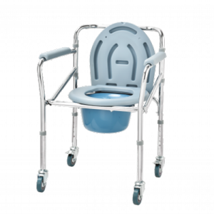 High Quality Lightweight Portable Commode Chair with Wheels