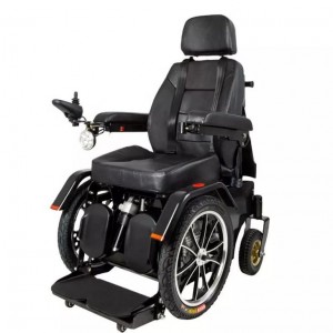 Elektryczny stojący wózek inwalidzki. Trwały, bezszczotkowy silnik. Wózek inwalidzki dla osób niepełnosprawnych