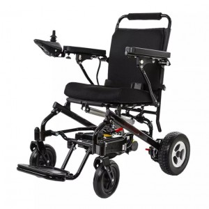Składany, elektryczny wózek inwalidzki z napędem elektrycznym