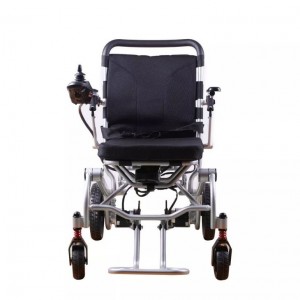 Litiumbatterymotor outomatiese opvoubare draagbare elektriese rolstoel