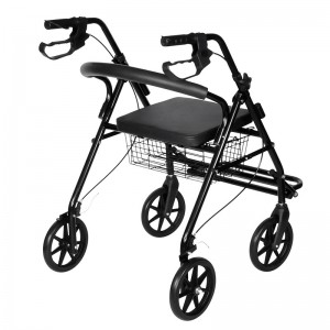 Lightweight Foldable Mobility 4 Wheels Rollator with basket