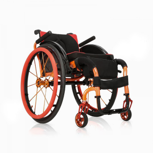 Ľahký skladací hliníkový športový invalidný vozík s certifikátom CE