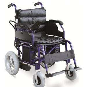 Cadeiras de rodas eléctricas lixeiras, cadeiras de rodas autopropulsadas de dobre función, con baterías dobres extraíbles, para persoas maiores con discapacidade