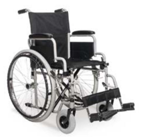 Invalidní vozík s překlápěcí loketní opěrkou