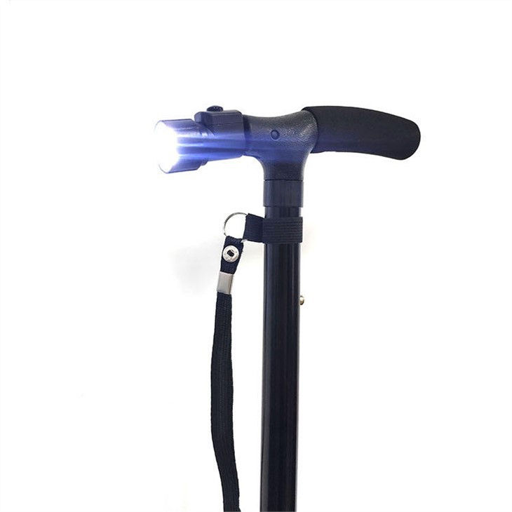Custom Medical Portable Folding Adjustable Led Light Smart Cane