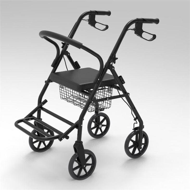 Four-Wheeled Walking Aid For The Elderly Foldable Shopping Cart
