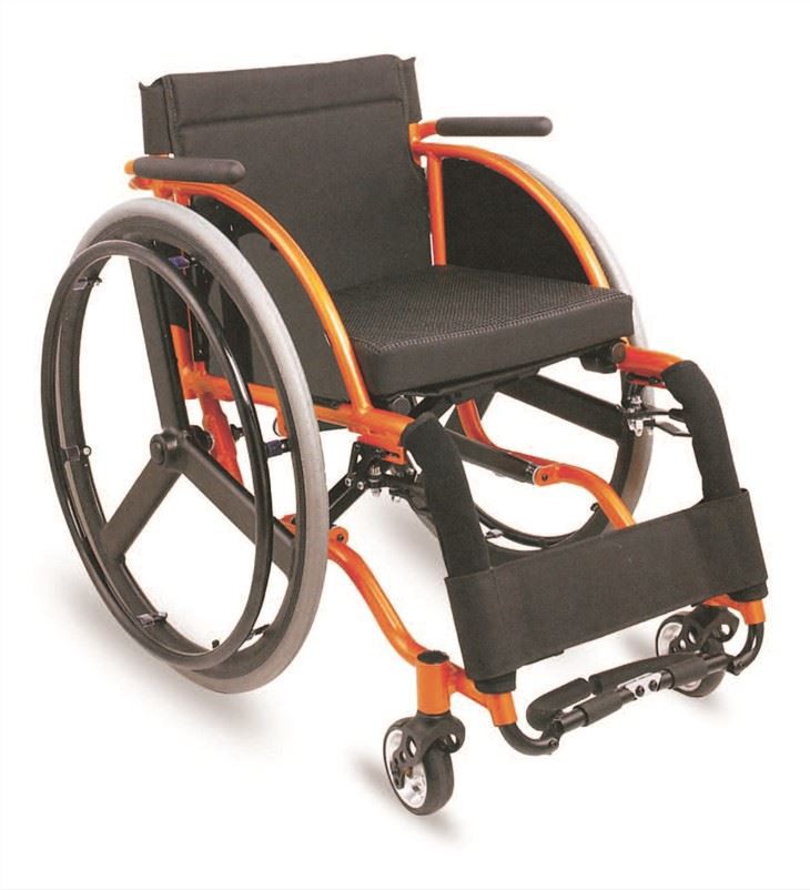 Silla de ruedas manual deportiva para discapacitados paralizados