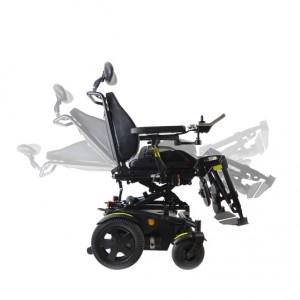 Cadira de rodes plegable elèctrica per a persones amb discapacitat amb control de pantalla tàctil LED