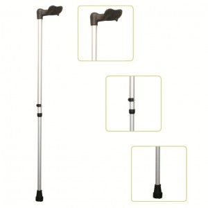 heavy duty forearm crutches Height Adjustable Lightweight Walking Forearm Crutch With Comfortable Handgrip, Black