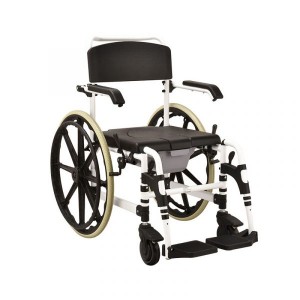 Multi-Function Aluminum Adjustable Folding Commode Wheelchair