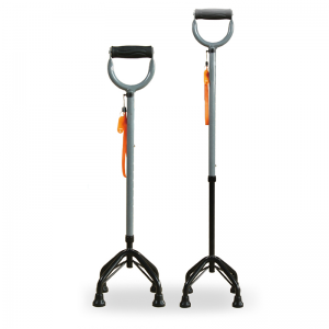 Outdoor Height Adjustable U-shaped handle Walking Stick