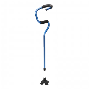 Aluminium Two In One Crutches Polio Walking Stick kanggo Bocah Cacat