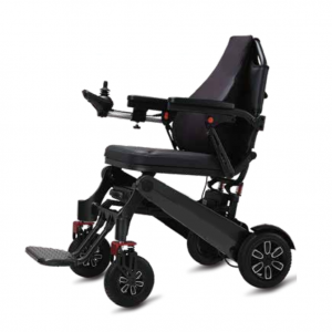 Cadira de rodes elèctrica ergonòmica mèdica plegable per a persones grans amb discapacitat