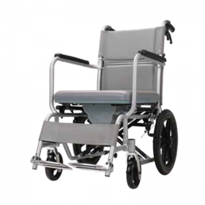 医療用アルミニウムポータブル防水便器車椅子