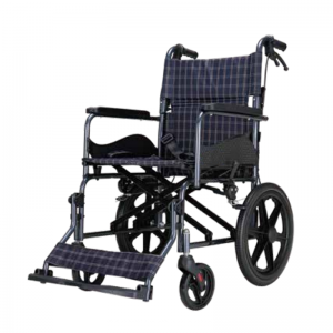 Material d'aliatge d'alumini de fàbrica Cadira de rodes lleugera plegable