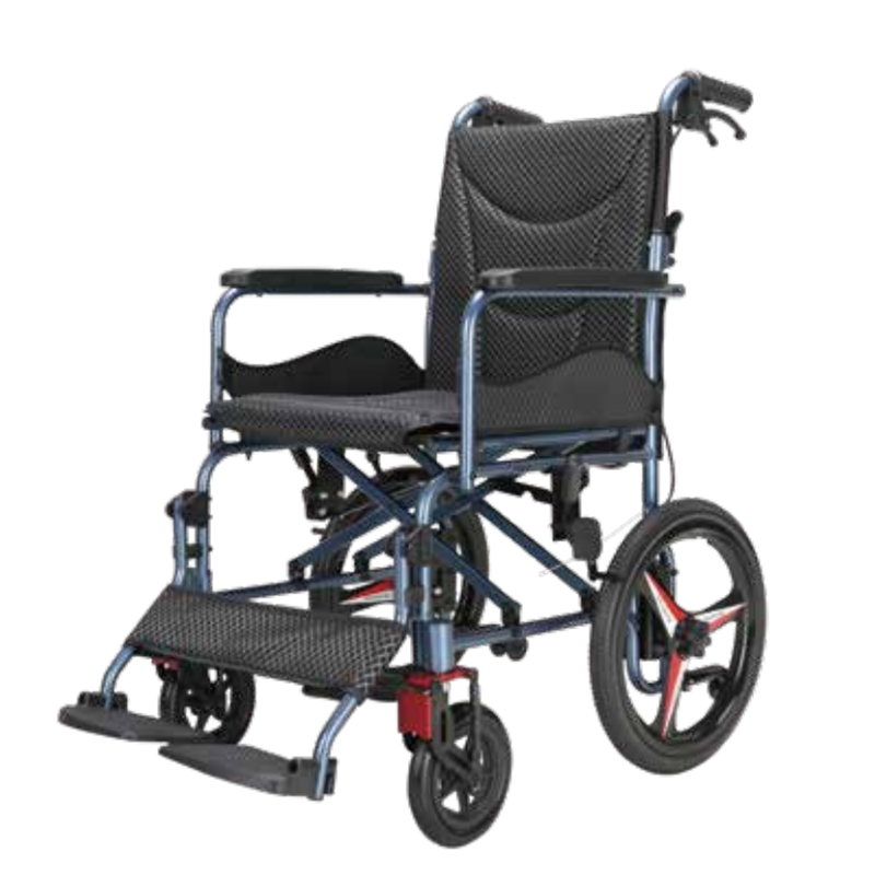 China Aluminium Alloy Light Weight Wheelchair for Disabled People