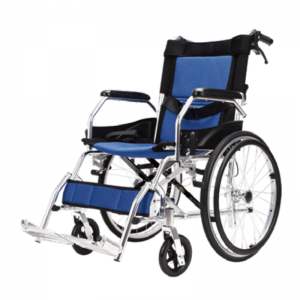 CE Manual Aluminum Lightweight Wheelchair Standard អាចបត់បាន។