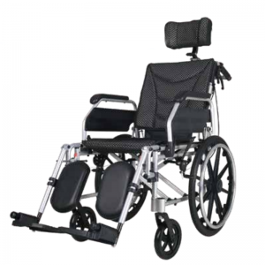 Klappbarer Behindertenrollstuhl mit hoher Rückenlehne und verstellbarer Rückenlehne mit CE