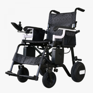 OEM medicinsk hopfällbar lättvikts elektrisk rullstol i aluminium