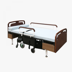 เตียงผู้ป่วยแบบปรับได้ทางการแพทย์ 2 In 1 เตียงดูแลบ้านไฟฟ้า