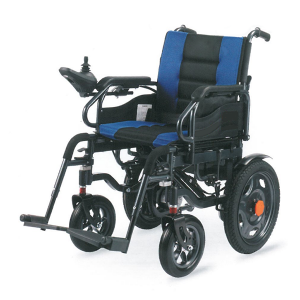 Przenośny składany elektryczny wózek inwalidzki z amortyzacją
