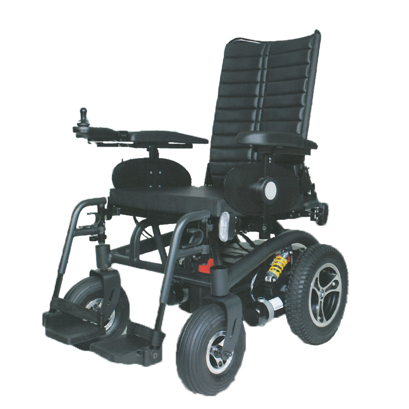 Outdoor Reclining Back Adjustable Electric Wheelchair with LED light