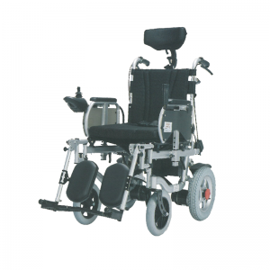 Komfortabel elektrisk rullestol Høy rygg Justerbar rullestol