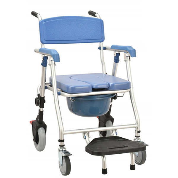 Aluminum Folding Commode Chair Toilet Chair for Elderly