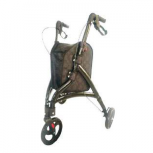 Andadores con ruedas ajustables en altura de aluminio con bolsa de compras
